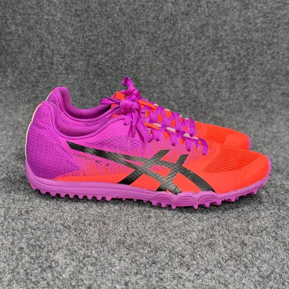 Asics Hyper XC 2 Running Shoes Women's Size 7.5 Purple Cross Country Track Spike - Picture 1 of 12